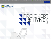 Tablet Screenshot of prockert-hynek.cz